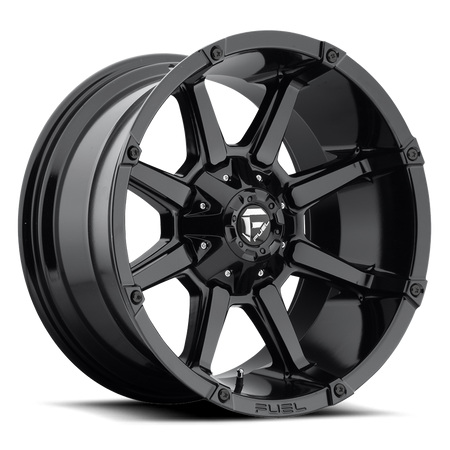 Aluminum Wheels 20X9 Coupler D575 6 On 135/6 On 139.7 Gloss Black 106.4 Bore 1 Offset 8 Spoke Fuel Off Road Wheels