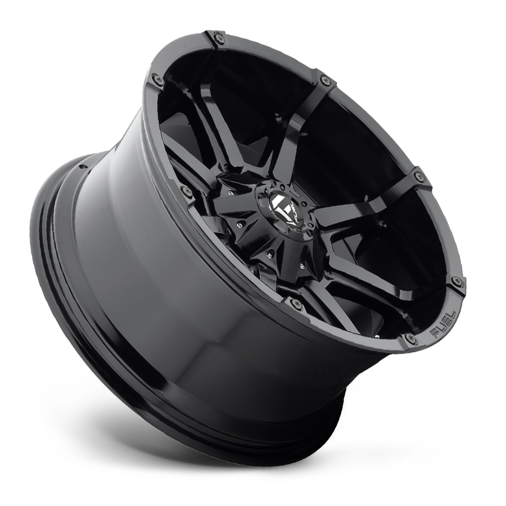 Aluminum Wheels 20X9 Coupler D575 6 On 135/6 On 139.7 Gloss Black 106.4 Bore 1 Offset 8 Spoke Fuel Off Road Wheels