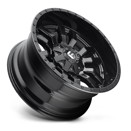 Aluminum Wheels 17X9 Sledge D596 5 On 114.3/5 On 127 Matte Black/Gloss Black Lip 78.1 Bore -12 Offset Fuel Off Road Wheels