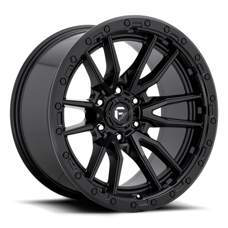 Aluminum Wheels 20X9 Rebel D679 6 On 139.7 Matte Black 106.1 Bore 1 Offset Fuel Off Road Wheels