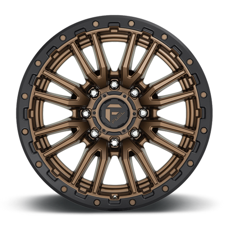 Aluminum Wheels 20X10 Rebel D681 8 On 170 Matte Bronze Black Bead Ring 125.1 Bore -18 Offset Fuel Off Road Wheels