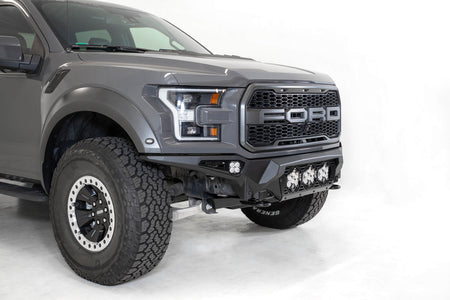 2017-2020 Ford Raptor Bomber Front Bumper Mounts for 3 Baja Designs LP6 Round Lights - Addictive Desert Designs F110014100103 - view 6