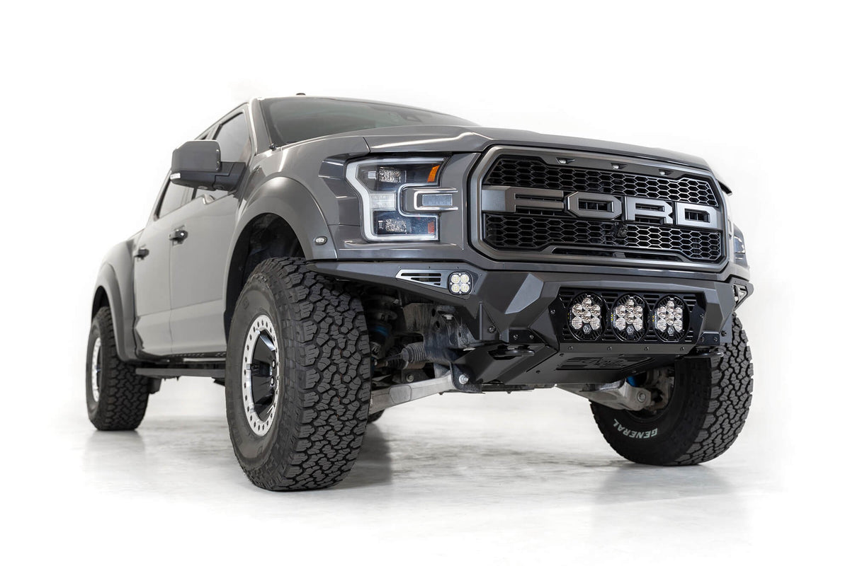 2017-2020 Ford Raptor Bomber Front Bumper Mounts for 3 Baja Designs LP6 Round Lights - Addictive Desert Designs F110014100103 - view 7