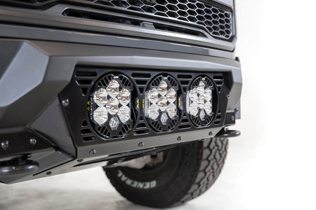 2017-2020 Ford Raptor Bomber Front Bumper Mounts for 3 Baja Designs LP6 Round Lights - Addictive Desert Designs F110014100103 - view 9