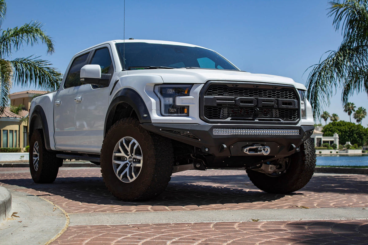 2017-2020 Ford F-150 Raptor Stealth Fighter Front Bumper With Winch Mount - Addictive Desert Designs F111202860103 - view 5
