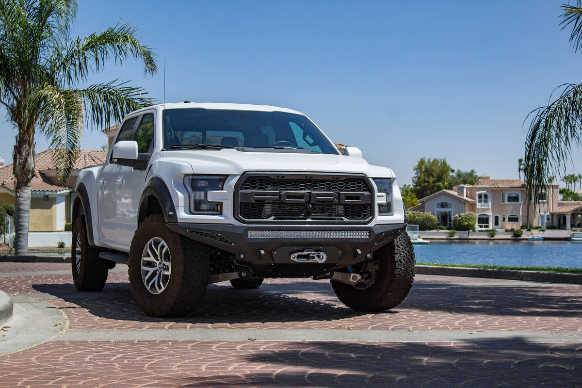 2017-2020 Ford F-150 Raptor Stealth Fighter Front Bumper With Winch Mount - Addictive Desert Designs F111202860103 - view 7