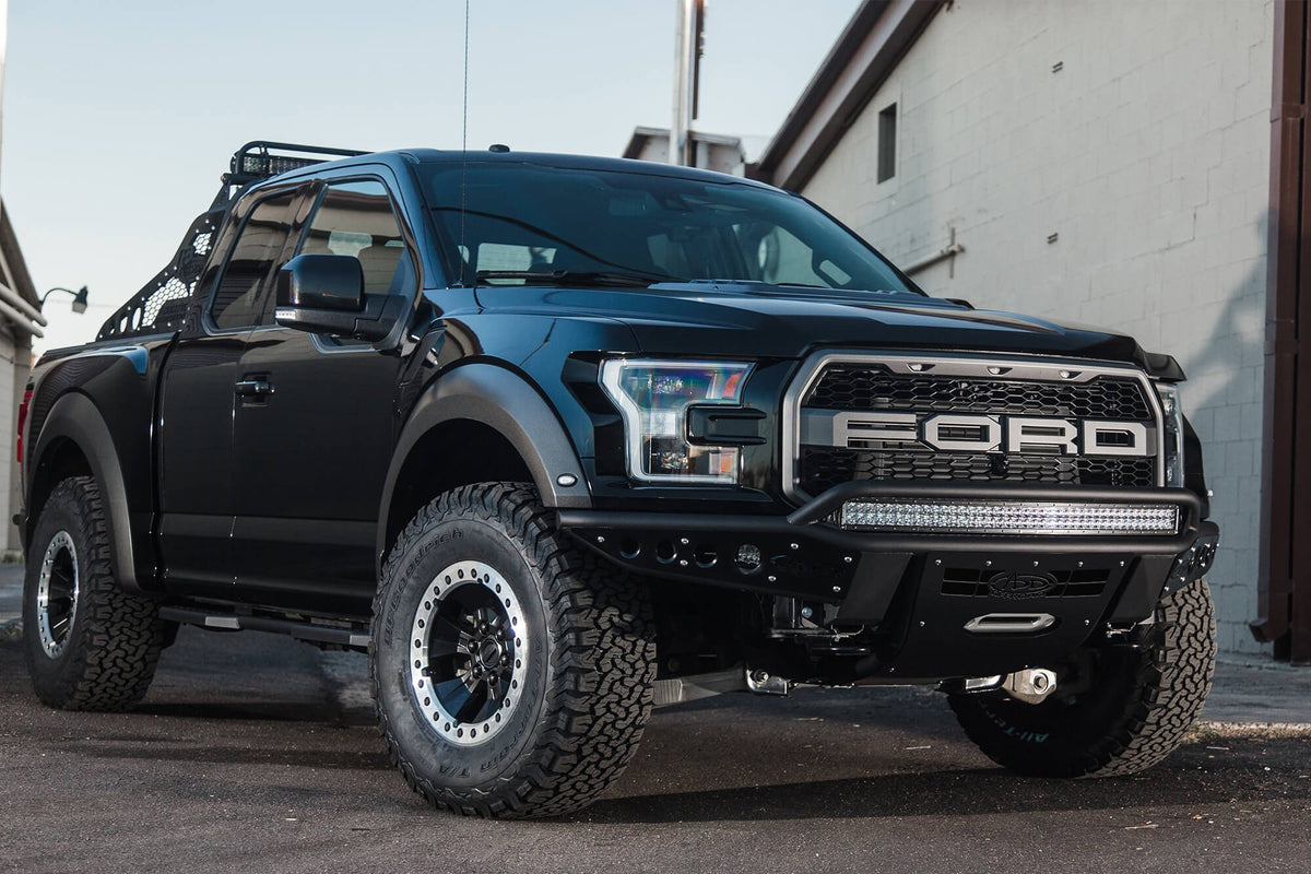 2017-2020 Ford F-150 Raptor Stealth R Front Bumper With Winch Mount - Addictive Desert Designs F113782880103