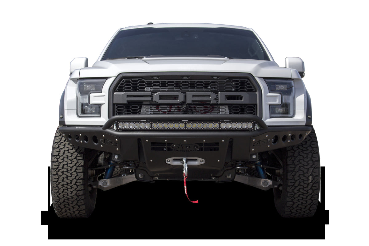2017-2020 Ford F-150 Raptor Stealth R Front Bumper With Winch Mount - Addictive Desert Designs F113782880103 - view 5