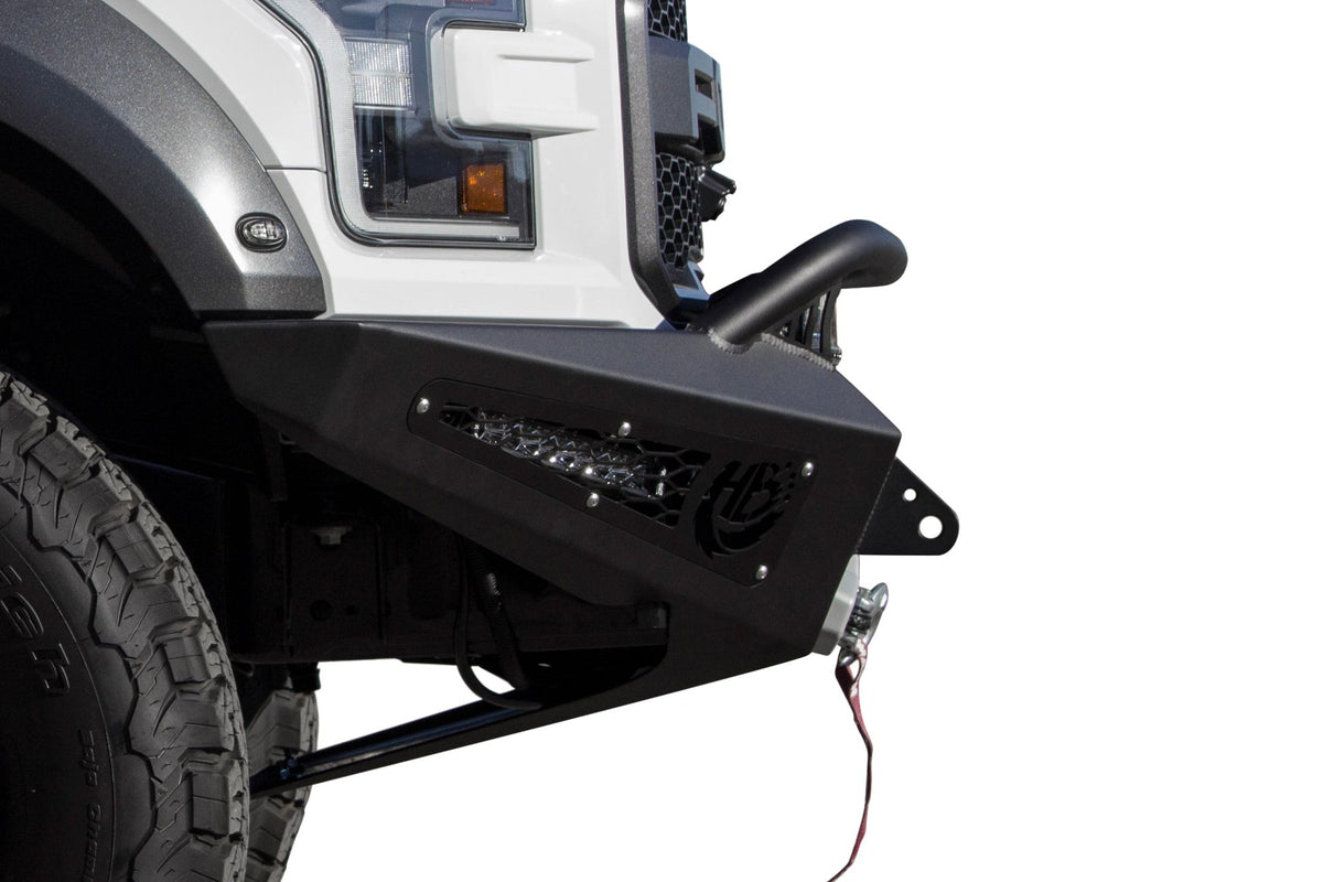 2017-2020 Ford F-150 Raptor HoneyBadger Front Bumper With Winch Mount - Addictive Desert Designs F117382860103 - view 2