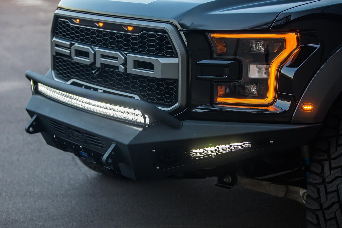 2017-2020 Ford F-150 Raptor HoneyBadger Front Bumper - Addictive Desert Designs F117432860103 - view 4
