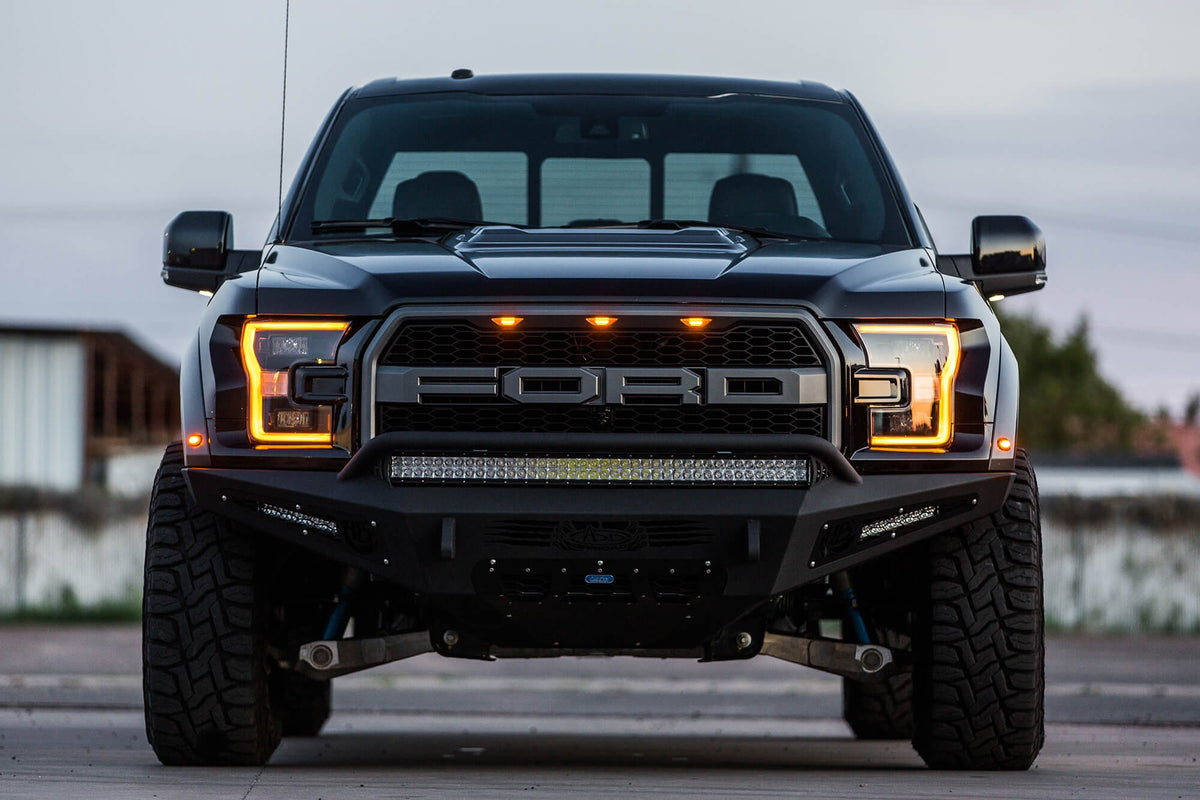 2017-2020 Ford F-150 Raptor HoneyBadger Front Bumper - Addictive Desert Designs F117432860103 - view 7