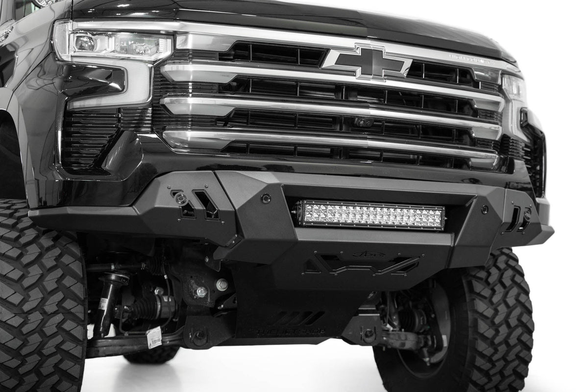 2022+ Chevrolet Silverado 1500 Black Label Front Bumper - Addictive Desert Designs F140300010103 - view 12