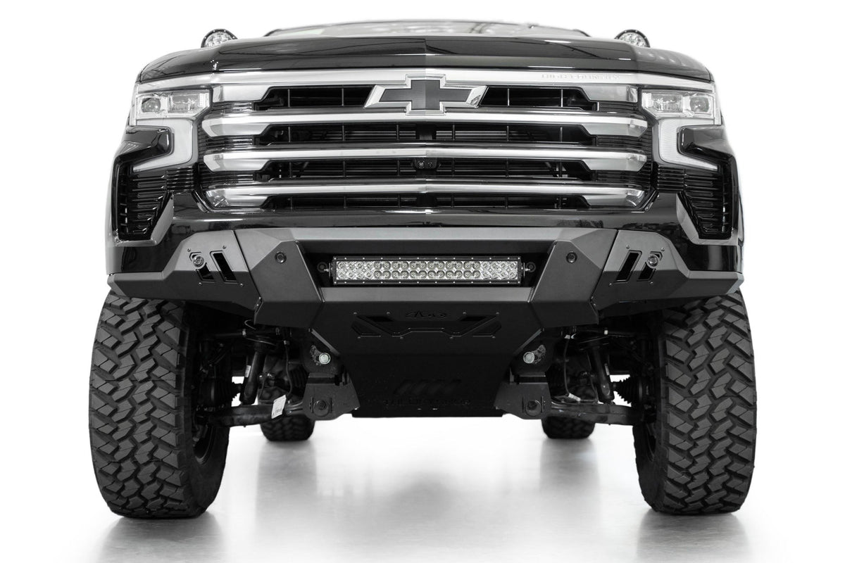 2022+ Chevrolet Silverado 1500 Black Label Front Bumper - Addictive Desert Designs F140300010103 - view 10