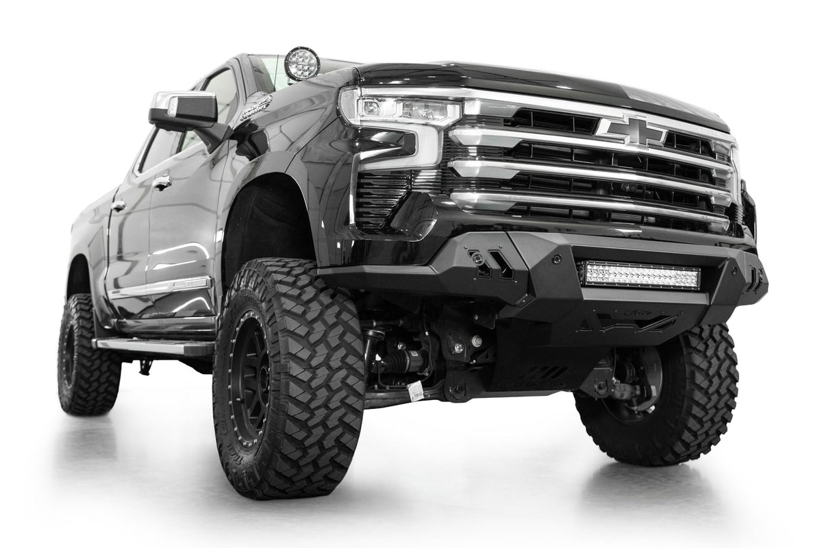 2022+ Chevrolet Silverado 1500 Black Label Front Bumper - Addictive Desert Designs F140300010103 - view 11