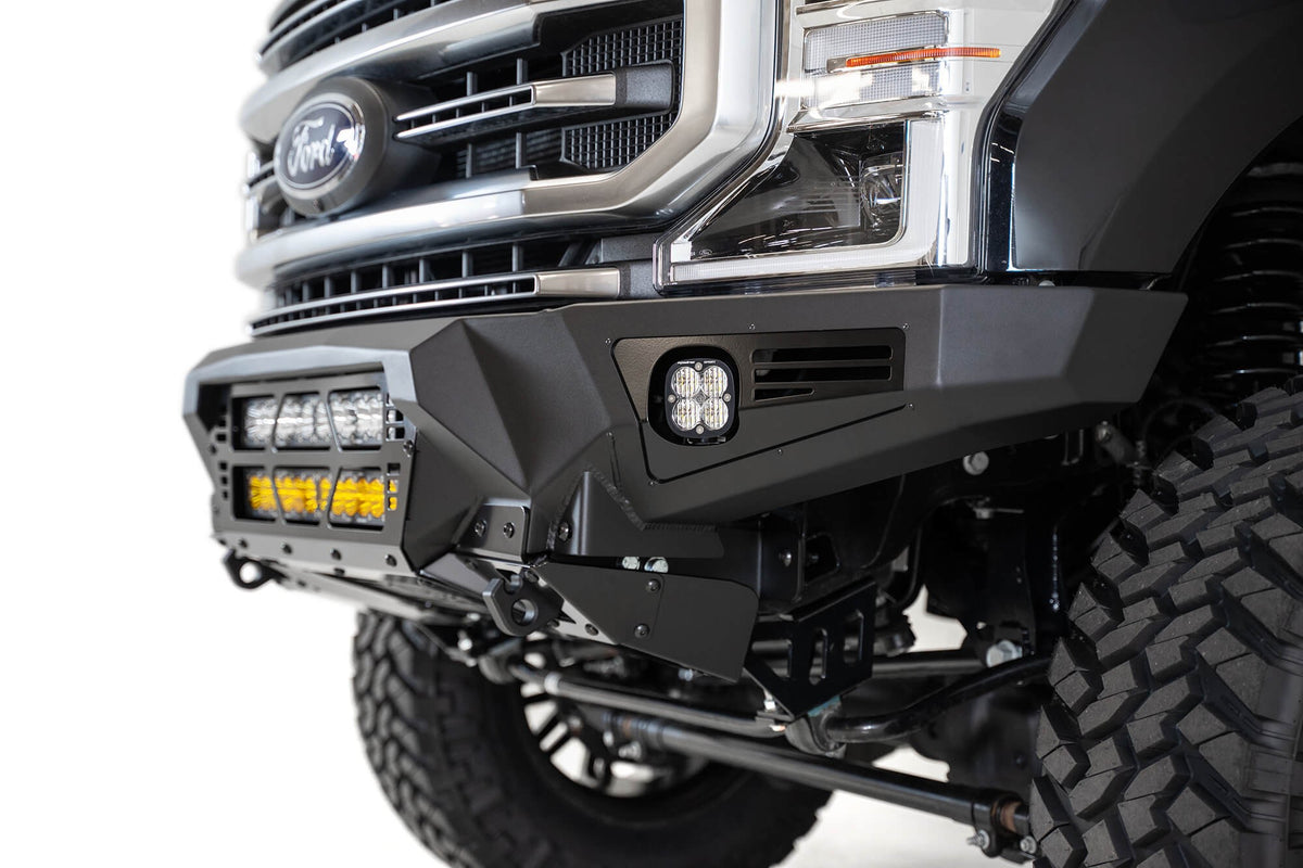 2017-2022 Ford Super Duty F-250 F-350 Bomber Front Bumper Mounts for dual 20 Inch Light Bars - Addictive Desert Designs F160012140103 - view 4