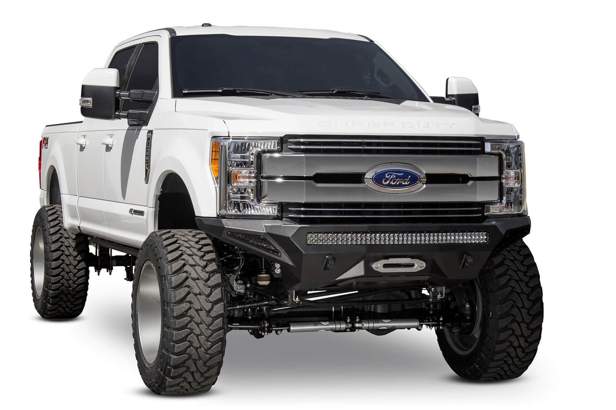 2017-2022 Ford Super Duty F-250, F-350 Stealth Fighter Front Bumper - Addictive Desert Designs F161202860103 - view 5