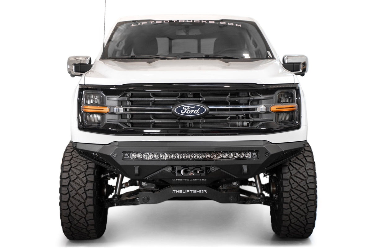 2024+ Ford F-150 Stealth Fighter Front Bumper Heavy-Duty Winch Mount - Addictive Desert Designs F1901422860103