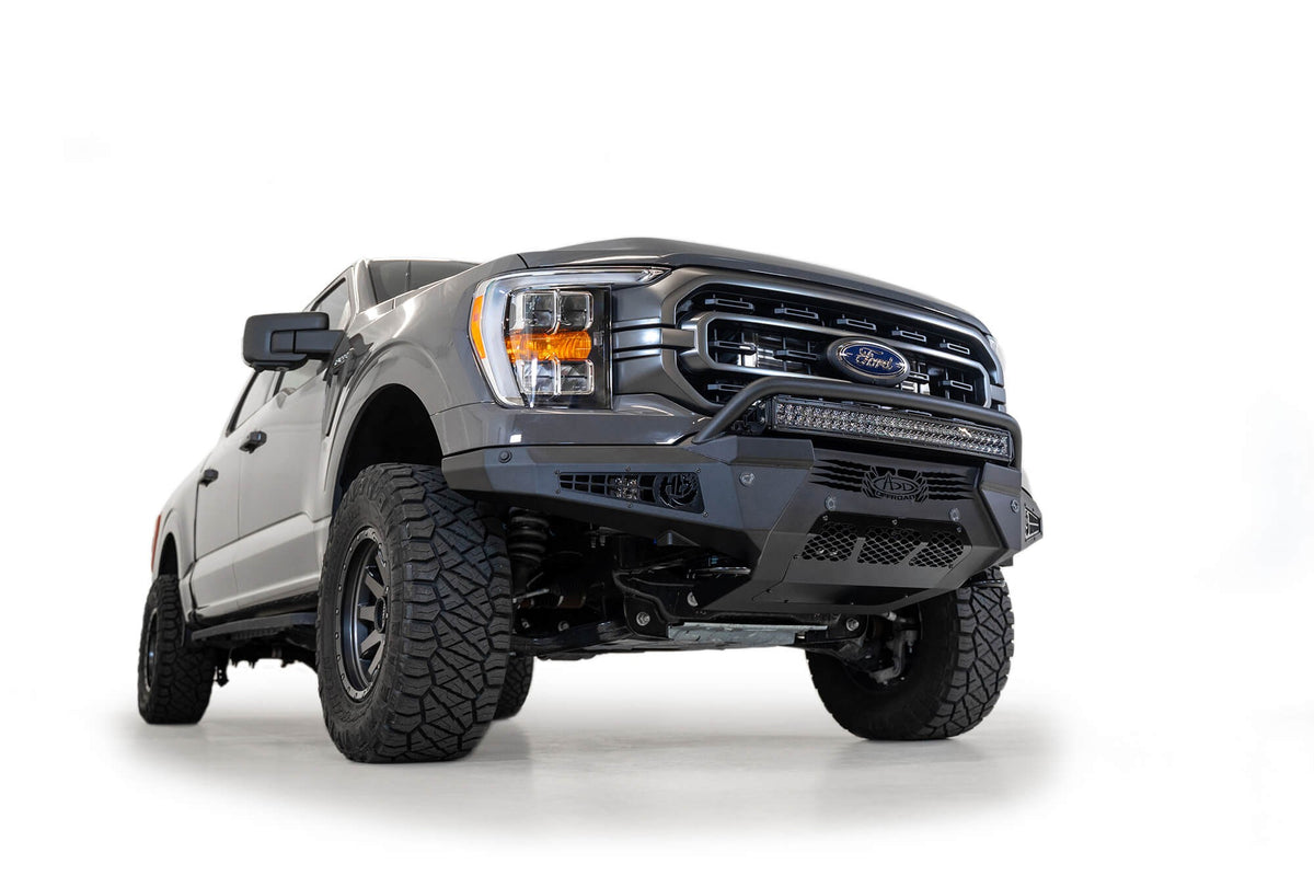 2021-2023 Ford F-150 HoneyBadger Front Bumper With Top Hoop - Addictive Desert Designs F197431040103 - view 13