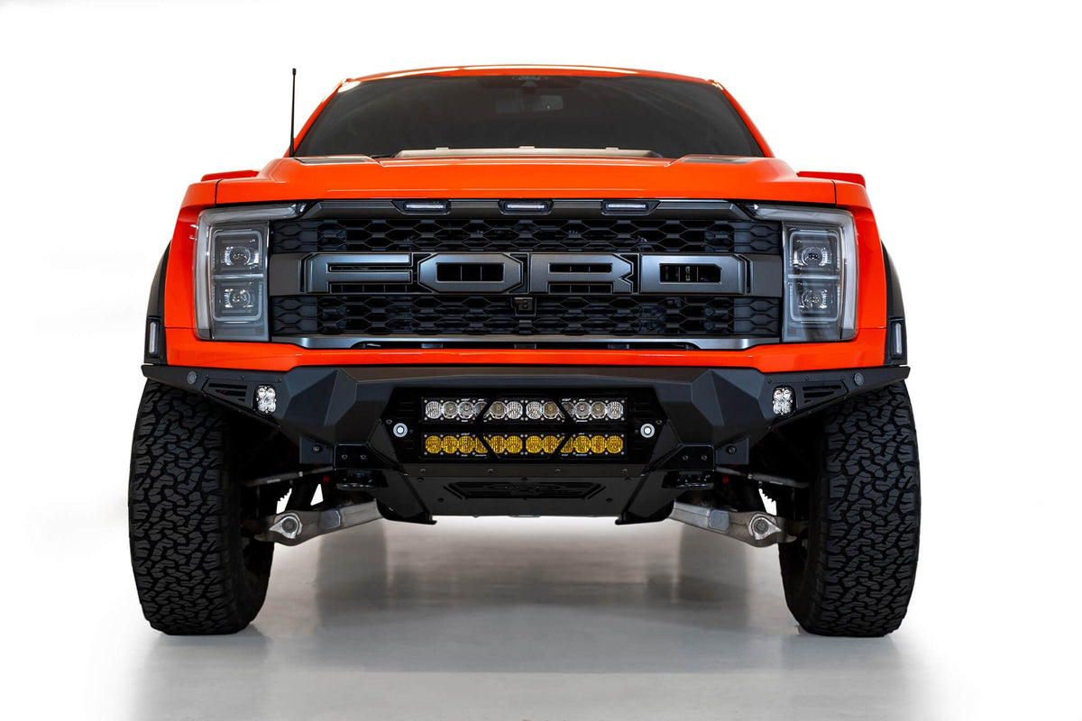2021+ Ford Raptor Bomber Front Bumper Mounts for two 20 Inch Light Bars - Addictive Desert Designs F210012140103