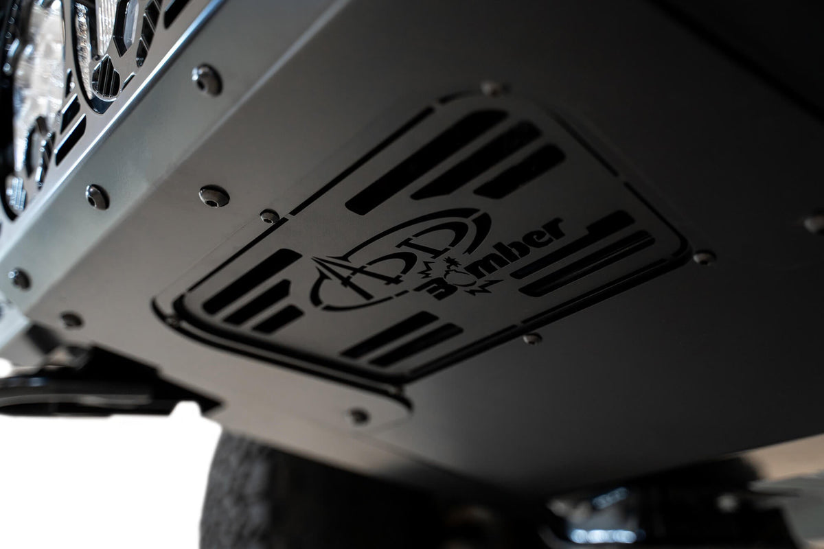 2021+ Ford Raptor Bomber Front Bumper Mounts for 3 Baja Designs LP6 Round Lights - Addictive Desert Designs F210014100103 - view 7