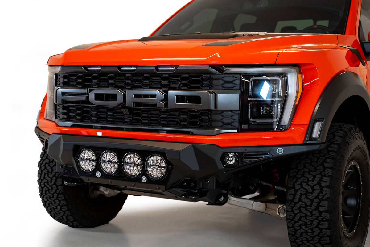 2021+ Ford Raptor Bomber Front Bumper Mounts for 4 rigid 360 6 Inch Round Lights - Addictive Desert Designs F210014110103 - view 4
