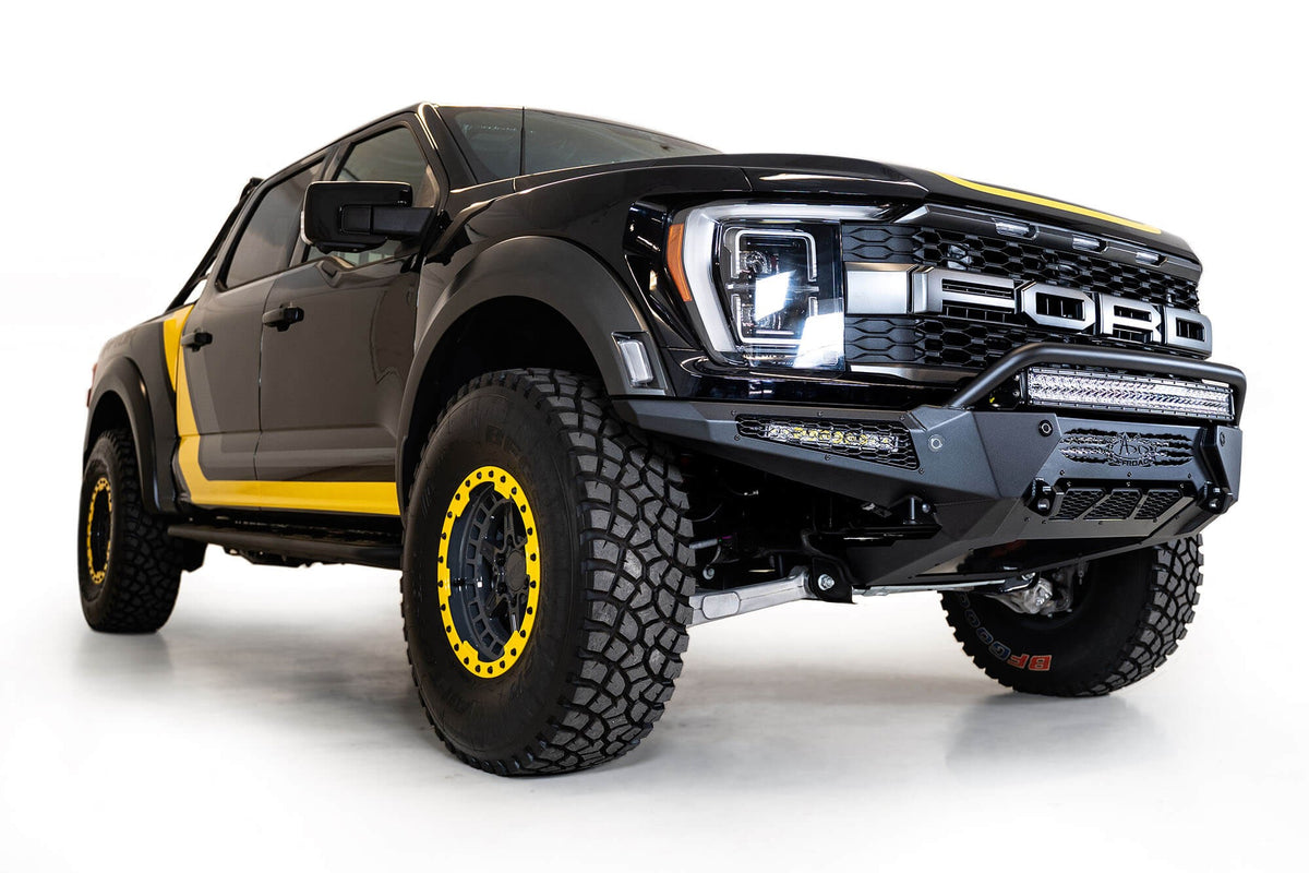 2021+ Ford Raptor HoneyBadger Front Bumper With Top Hoop - Addictive Desert Designs F210221180103