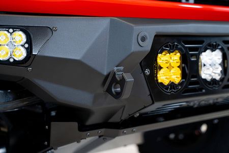 2021+ Ford Bronco Bomber Front Bumper Mounts for Three Baja Designs LP4 Lights - Addictive Desert Designs F230194120103 - view 2