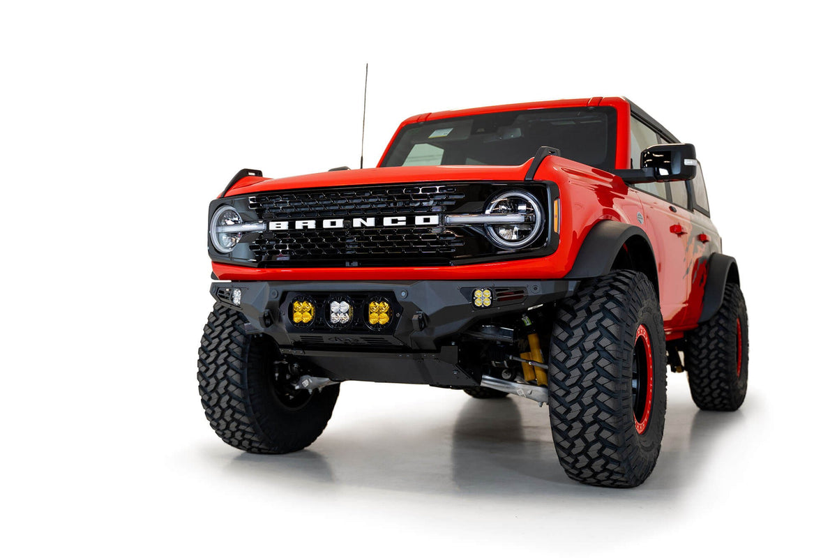 2021+ Ford Bronco Bomber Front Bumper Mounts for Three Baja Designs LP4 Lights - Addictive Desert Designs F230194120103 - view 7