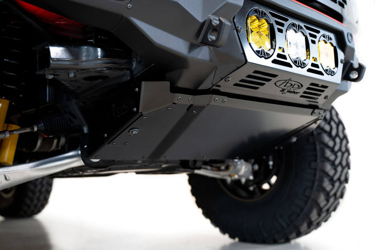 2021+ Ford Bronco Bomber Front Bumper Mounts for Three Baja Designs LP4 Lights - Addictive Desert Designs F230194120103 - view 8