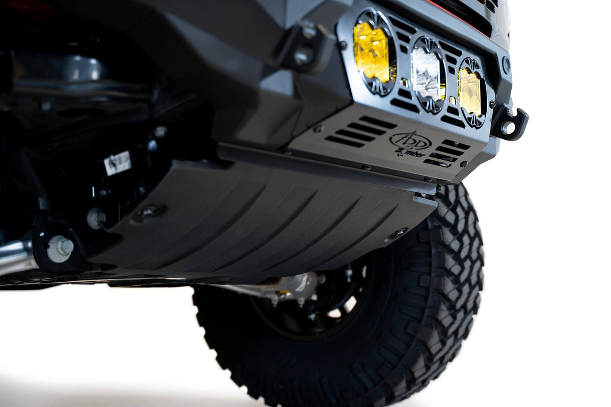 2021+ Ford Bronco Bomber Front Bumper Mounts for Three Baja Designs LP4 Lights - Addictive Desert Designs F230194120103 - view 10