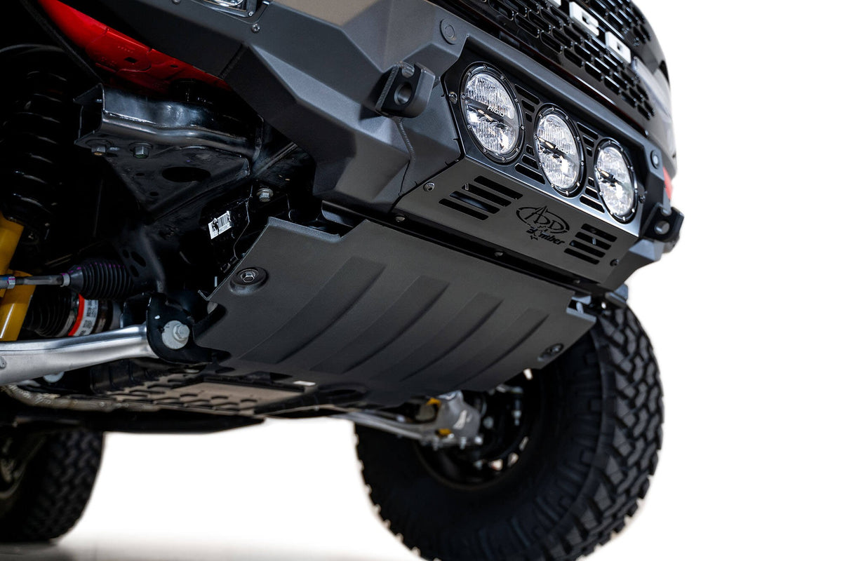 2021+ Ford Bronco Bomber Front Bumper Mounts for three Rigid 360 6 Inch lights - Addictive Desert Designs F230194130103 - view 6