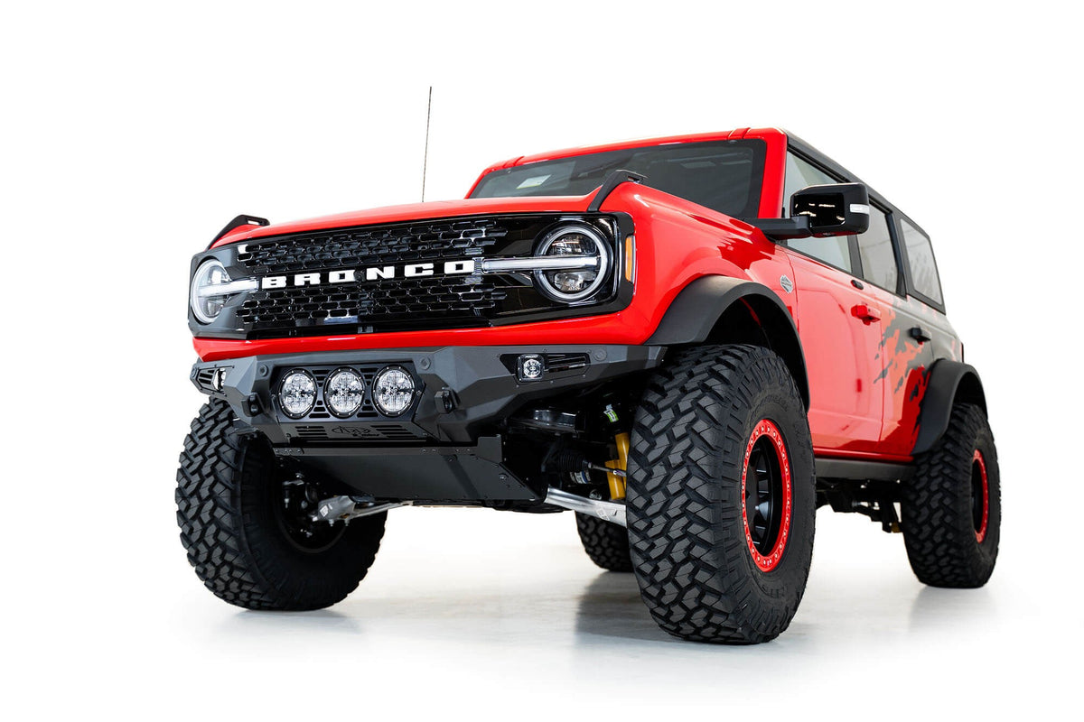 2021+ Ford Bronco Bomber Front Bumper Mounts for three Rigid 360 6 Inch lights - Addictive Desert Designs F230194130103 - view 7