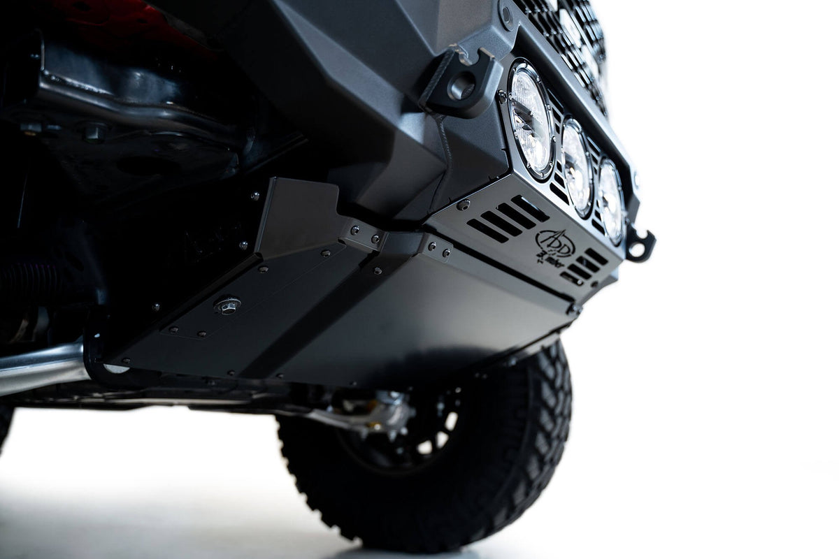 2021+ Ford Bronco Bomber Front Bumper Mounts for three Rigid 360 6 Inch lights - Addictive Desert Designs F230194130103 - view 9