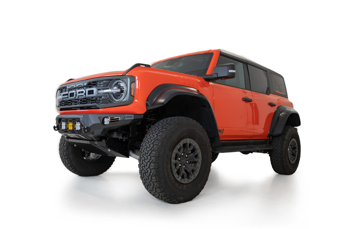 2022+ Ford Bronco Raptor Bomber Front Bumper Mounts for 3 Baja LP4 Lights - Addictive Desert Designs F260014120103 - view 5