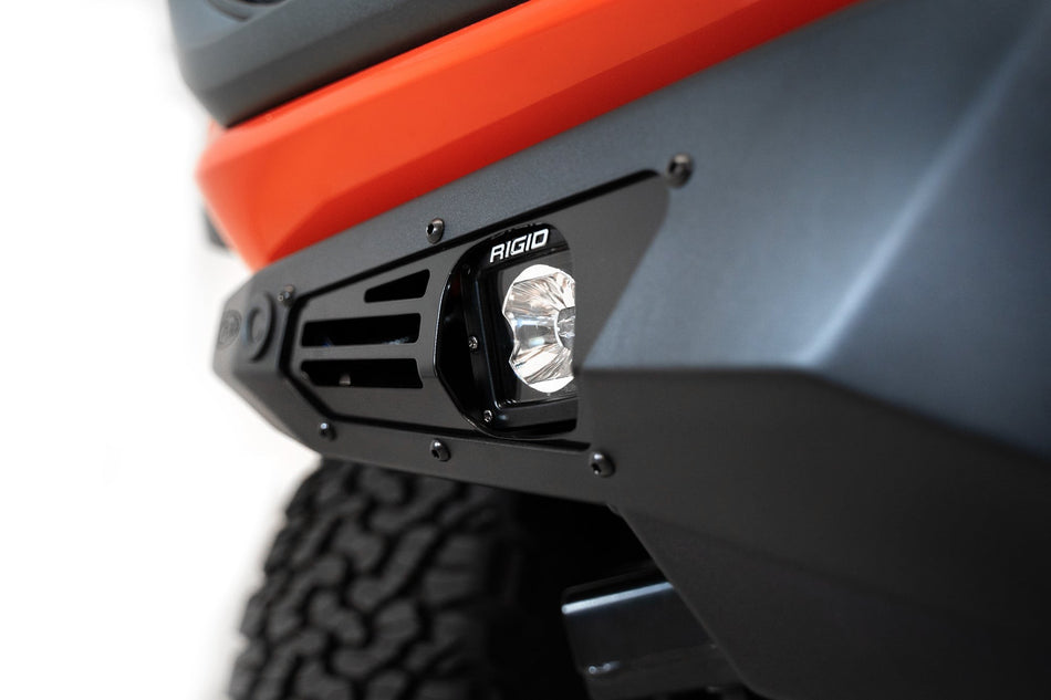 2022+ Ford Bronco Raptor Bomber Front Bumper Mounts for 3 rigid 360 6 Inch Lights - Addictive Desert Designs F260014130103