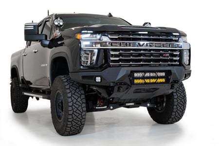 2020-2023 Chevrolet Silverado 2500/3500 Bomber Front Bumper Mounts for two 20 Inch light bars - Addictive Desert Designs F270012140103