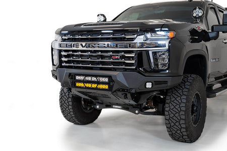 2020-2023 Chevrolet Silverado 2500/3500 Bomber Front Bumper Mounts for two 20 Inch light bars - Addictive Desert Designs F270012140103 - view 3
