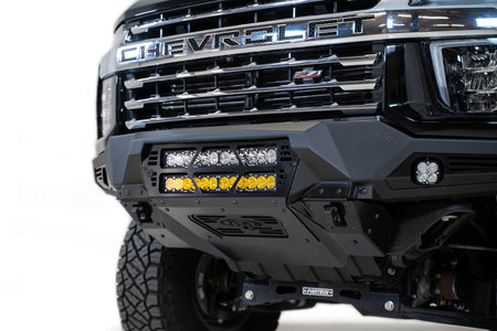 2020-2023 Chevrolet Silverado 2500/3500 Bomber Front Bumper Mounts for two 20 Inch light bars - Addictive Desert Designs F270012140103 - view 5