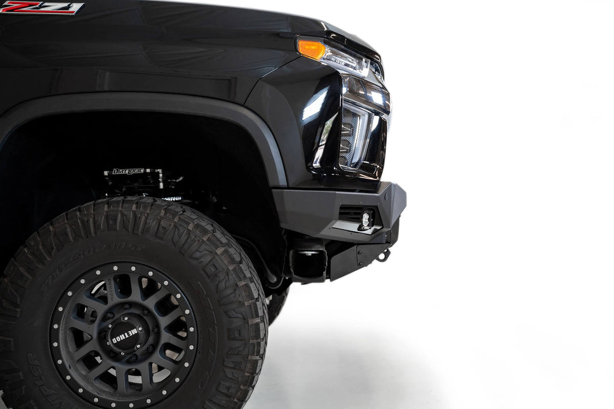 2020-2023 Chevrolet Silverado 2500/3500 Bomber Front Bumper Mounts for 4 rigid 360 6 Inch round lights - Addictive Desert Designs F270014110103 - view 6