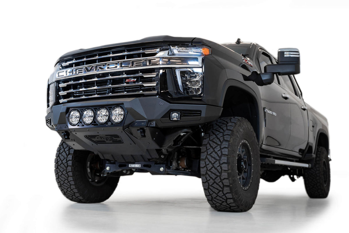 2020-2023 Chevrolet Silverado 2500/3500 Bomber Front Bumper Mounts for 4 rigid 360 6 Inch round lights - Addictive Desert Designs F270014110103 - view 8