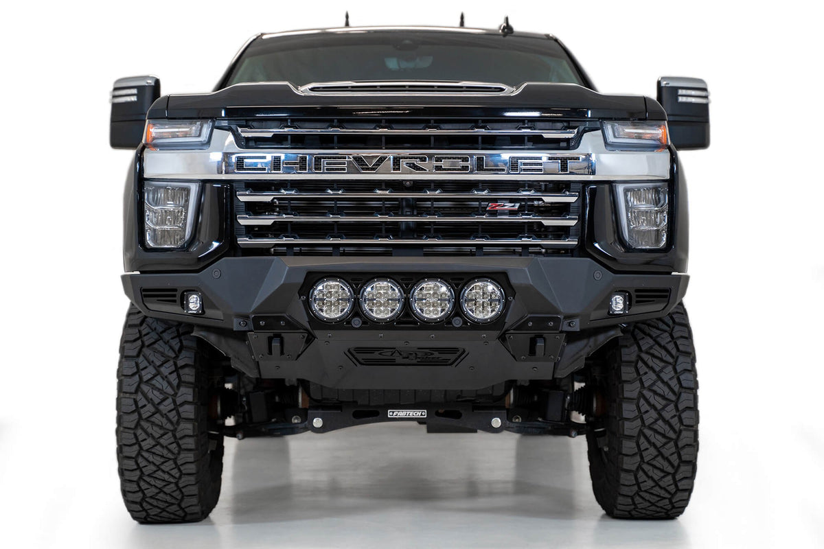 2020-2023 Chevrolet Silverado 2500/3500 Bomber Front Bumper Mounts for 4 rigid 360 6 Inch round lights - Addictive Desert Designs F270014110103 - view 11