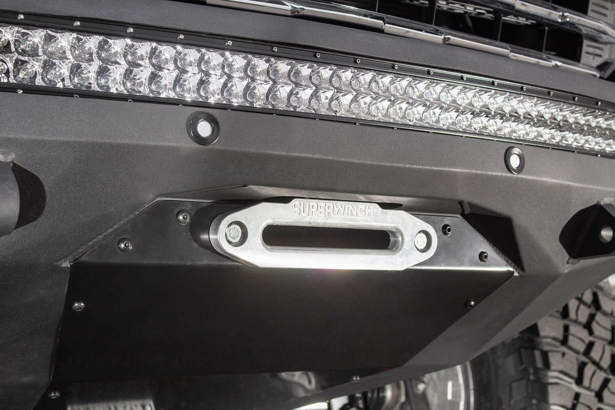 2019-2022 Chevrolet Silverado 1500 Stealth Fighter Front Bumper With Winch Mount - Addictive Desert Designs F441423030103 - view 3