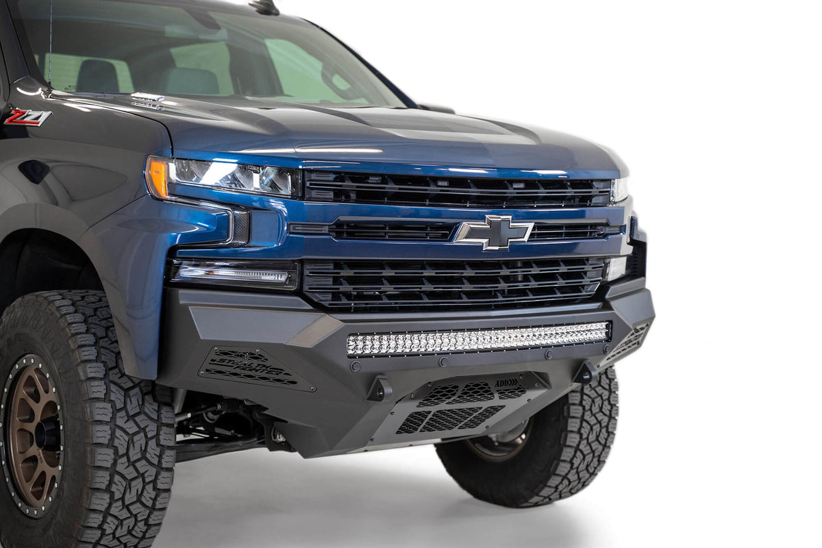 2019-2022 Chevrolet Silverado 1500 Stealth Fighter Front Bumper - Addictive Desert Designs F441763030103 - view 7