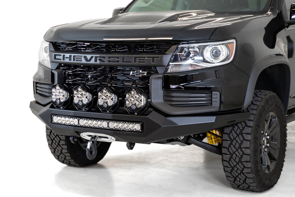 2021-2022 Chevrolet Colorado ZR2 Stealth Fighter Front Bumper - Addictive Desert Designs F451202190103 - view 4