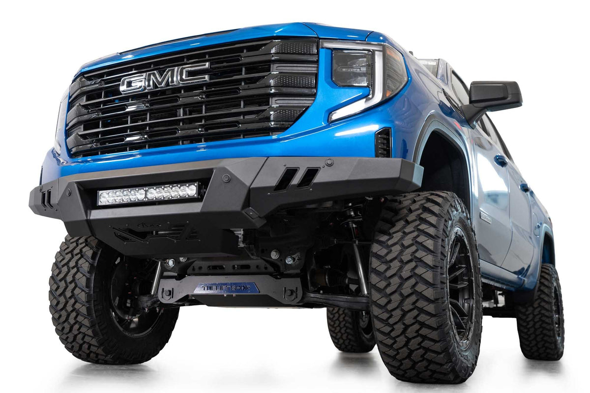 2022+ GMC Sierra 1500 Black Label Front Bumper - Addictive Desert Designs F480300010103 - view 2