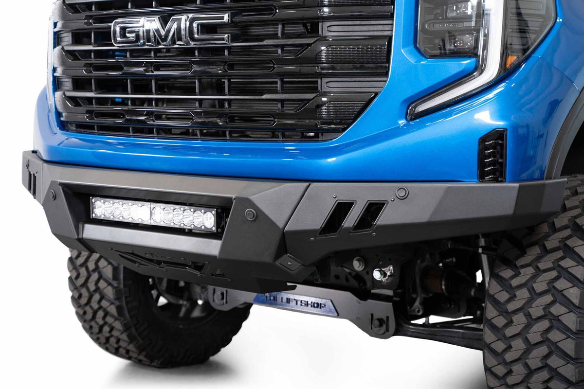 2022+ GMC Sierra 1500 Black Label Front Bumper - Addictive Desert Designs F480300010103 - view 3