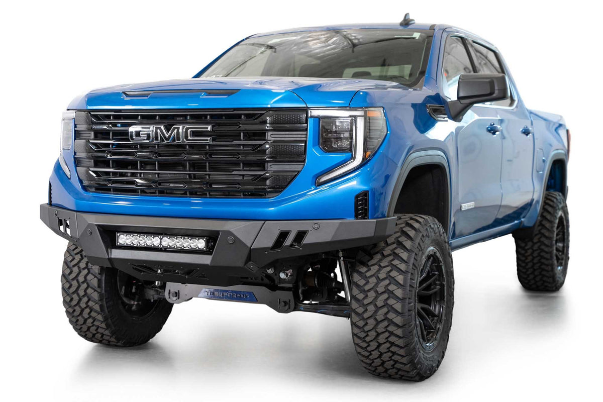 2022+ GMC Sierra 1500 Black Label Front Bumper - Addictive Desert Designs F480300010103 - view 4