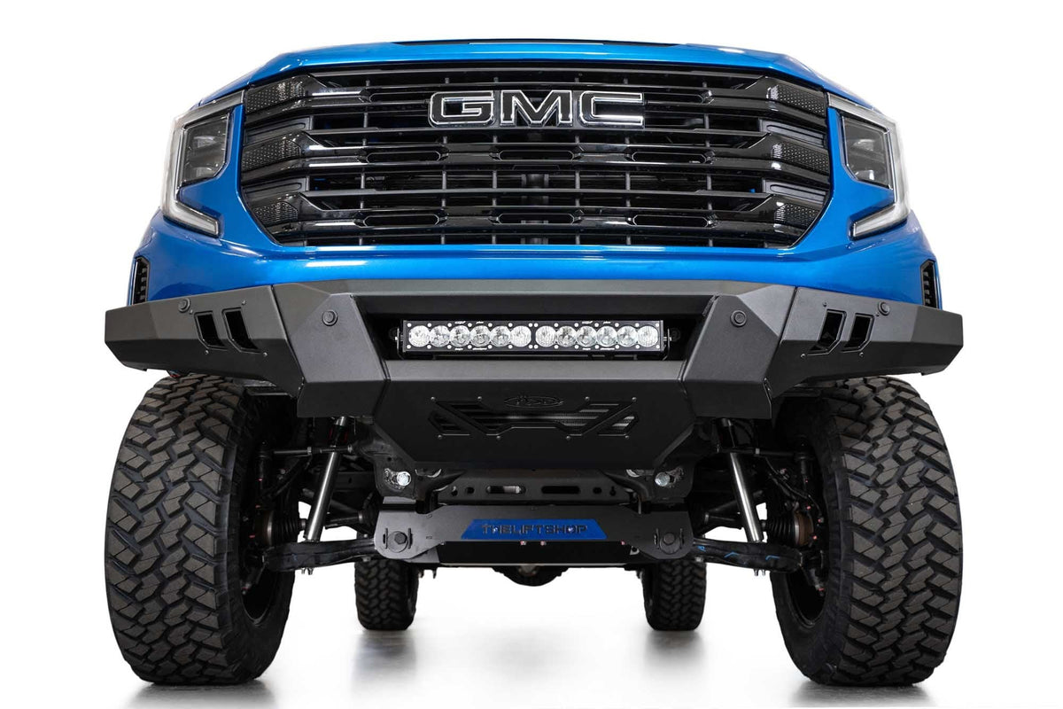 2022+ GMC Sierra 1500 Black Label Front Bumper - Addictive Desert Designs F480300010103 - view 6