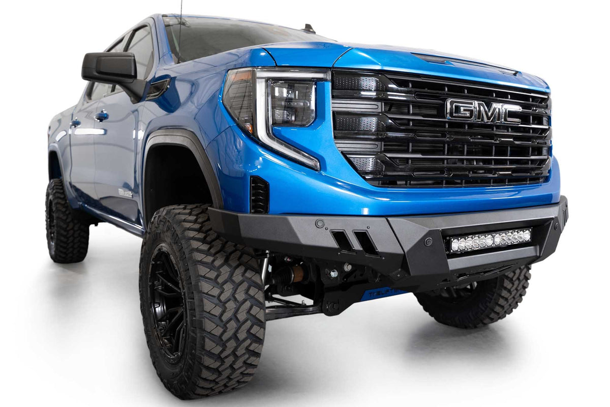 2022+ GMC Sierra 1500 Black Label Front Bumper - Addictive Desert Designs F480300010103 - view 10