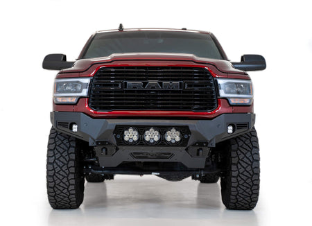 2019-2025 RAM 2500 3500 Bomber Front Bumper Mounts for three Baja Design's LP6 round lights - Addictive Desert Designs F560014100103 - view 3
